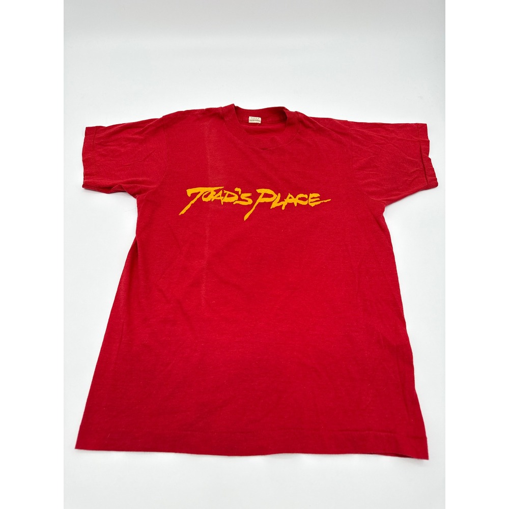 Vintage Screen Stars Toads Place T Shirt Red 80s Single Stitch Music Venue M